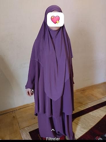 Qadın hicab və abaya dəstləri - Modellər: - İkiqat örtülü, geniş