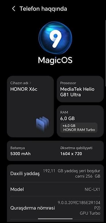 планшет mediatek zh960: Honor X6c, 256 ГБ — 2