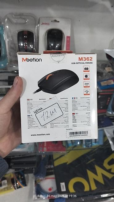 toshiba notebook adapter: Meetion M362 USB Optical Mouse - Növ: Optik, simli siçan - Bağlantı — 2