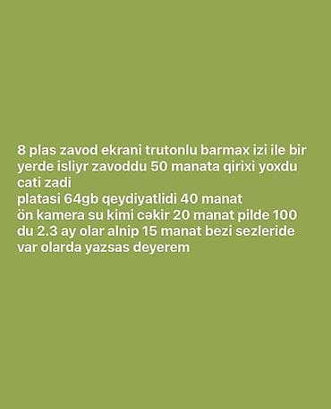 IPhone 8 Plus, 64 GB, Qırıq, Barmaq izi, Simsiz şarj — 1