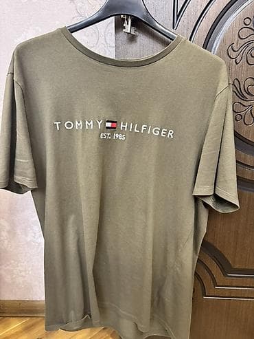 futbolkalar: Futbolka, Tommy Hilfiger, XL, rəng - Yaşıl — 1