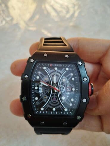 Очки: Новый, Наручные часы, Curren, цвет - Черный — 1