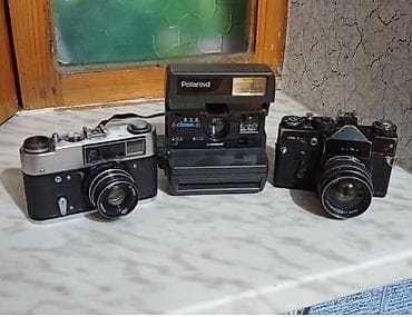 klass tarifleri: Vintage fotoaparatlar dəsti - Polaroid 636 CloseUp instant kamera — 1