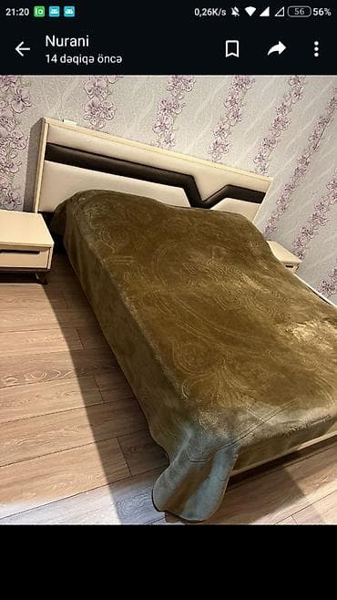 unitaz satilir: Двуспальная кровать, Шкаф, Трюмо, 2 тумбы, Турция, Б/у — 2