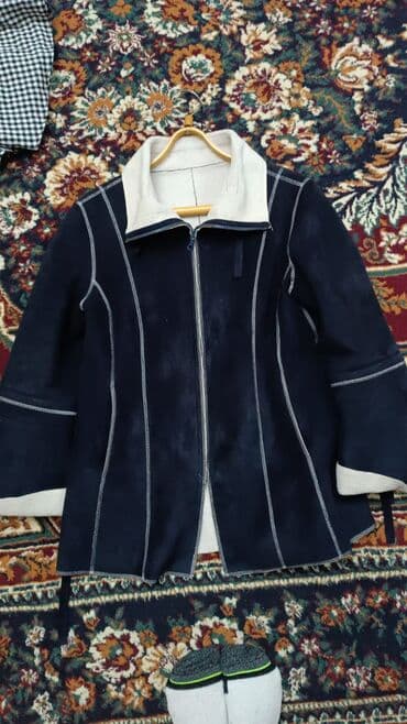 geyim pulsuz verilir: Qadın üçün isti qış gödəkçə - Rəng: tünd göy (navy) - Material — 6