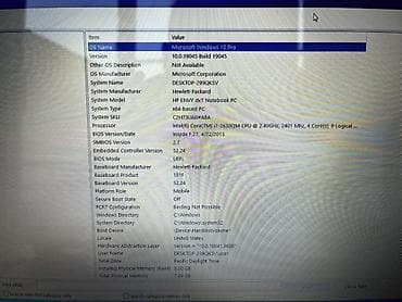 hp dv7: 💻 Model: HP ENVY dv7 (17.3” ekran, Beats Audio) 	•	⚙️ Prosessor: Intel — 4