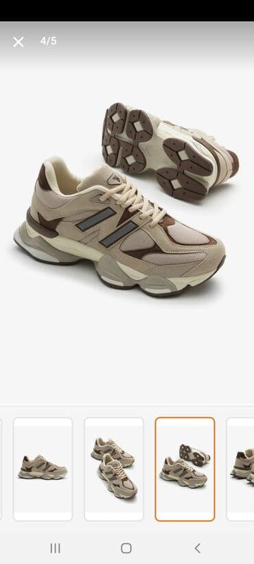 nike tech: Uniseks idman ayaqqabısı – bej və qəhvəyi tonlarda - Üst hissə: mesh — 4