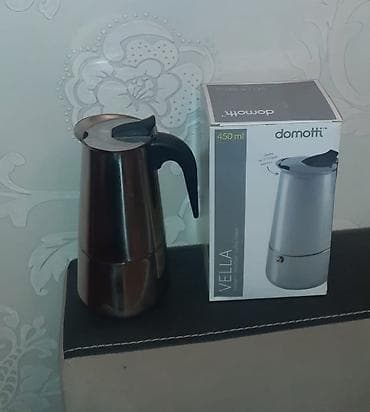 cay: İşlənmiş, rəng - Gümüşü, Qəhvədan, Qeyzer, Alüminium, 0,5 bucket volume l — 1