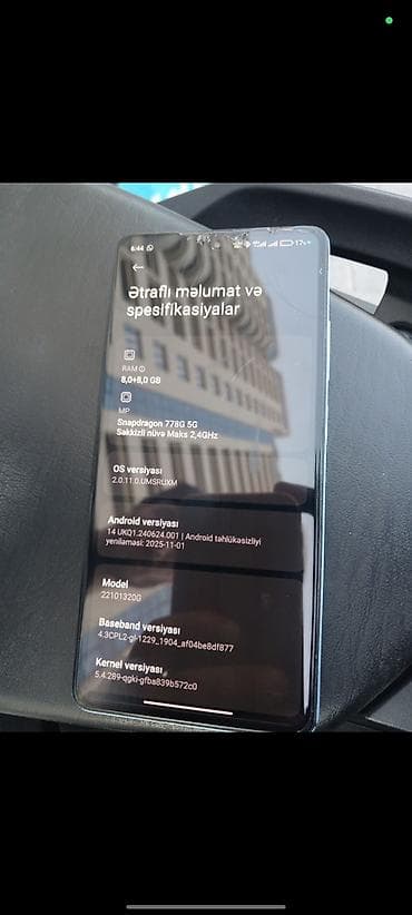 Poco X5 Pro 5G, 256 GB, rəng - Göy, Zəmanət, Sensor, Barmaq izi — 2