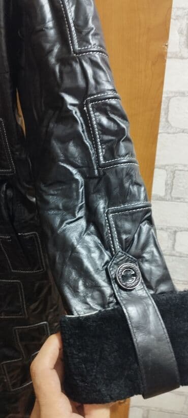 dublyonka dublonka дублёнка: Palto, 3XL, rəng - Qara — 5