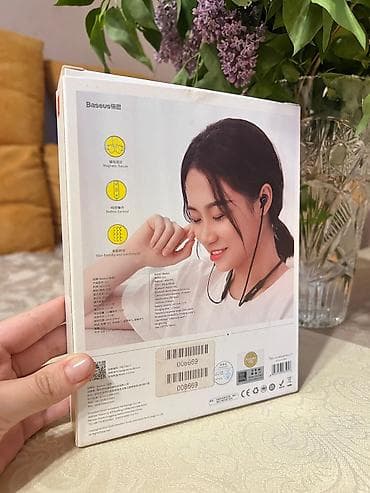 bluetooth qulaqlıq qiyməti: Yeni Simsiz (Bluetooth) Qulaqcıqlar, Baseus, rəng - Qara — 2