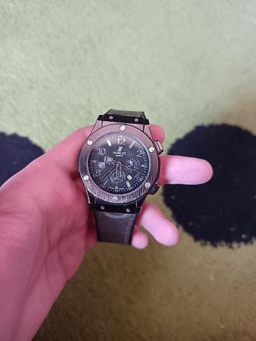 luc saati: İşlənmiş, Qol saatı, Hublot, rəng - Qara — 1