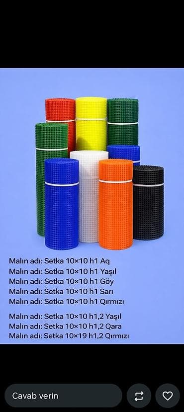 Məhsul: Plastik setka rulonları Texniki göstəricilər: - Hüceyrə