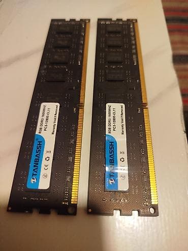 Operativ yaddaş (RAM) 8 GB, 1600 Mhz, DDR3, PC üçün
