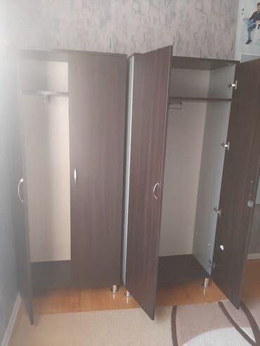 Ev üçün dekor: Açılan, 4 qapılı Düz dolab, Qarderob, paltar dolabı — 2
