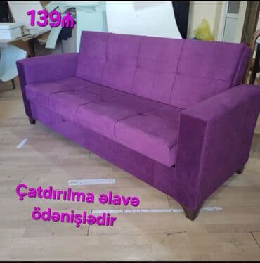 2ci əl divan kreslo: Divan, Yeni, Açılan, Bazalı, Parça, Ödənişli çatdırılma — 8