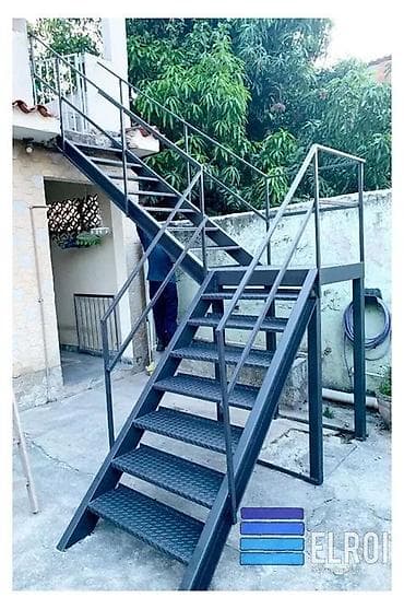 Açıq məkanlar üçün metal pilləkənlər – layihələndirmə və istehsal — 1