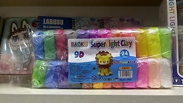 çan: Plastilin dəsti 24 rəngli - Brend/model: BAOKU Super Light Clay, 9D — 1