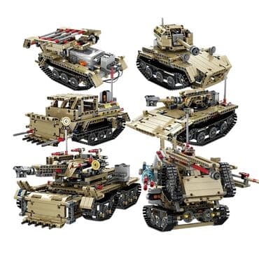 şəhər konstruktorları: 🔹Konstruktor Lego "Tank" 2+1 519pcs. 🔹Pultla idarə olunan — 6