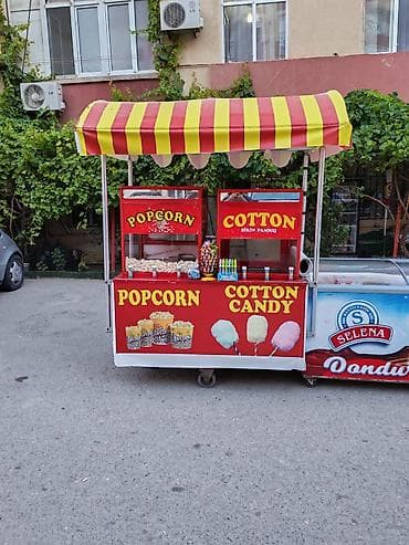 Будки, киоски: Popkorn və şəkər pambığı apart satılır — 1