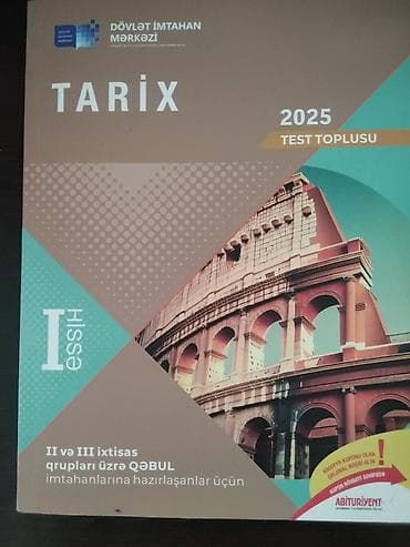 Ümumi Tarix Testlər 11-ci sinif, DİM, 1-ci hissə