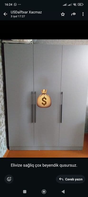 şifoner dolab: Yeni, Açılan, Düz dolab, Qarderob, paltar dolabı — 1