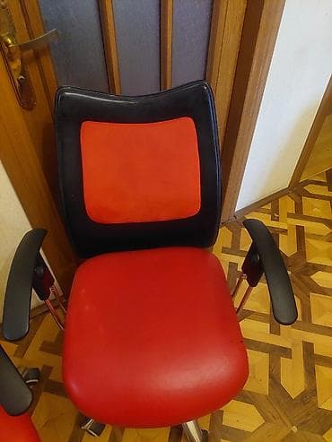 Ofis dolabları: Təkərli, Qolları tənzimlənmir, Süni dəri — 4