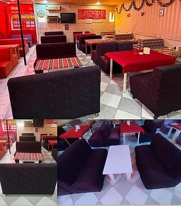 Kafe üçün 6 dəst divan - Dəst: 6 ədəd ikinəfərlik divan - Təyinat