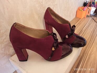 dəri qadın botilyonu: AYAQQABI 1 defe geyilib Toya Yenidir 220m.alınıb babalı brend firmadır — 3