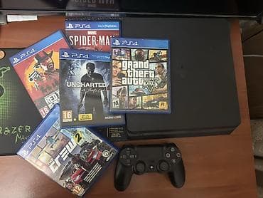 Sony PlayStation 4 Slim oyun konsolu paketi. əla Vəziyətdədi Cızıqı lalafo.az -da Sony PlayStation 4 Slim oyun konsolu paketi. əla Vəziyətdədi Cızıqı