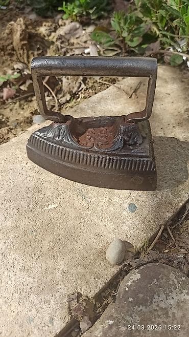 qedimi pullar: Antik tökmə dəmir ütü – “Урал Касли” yazılı - Material: tam — 3