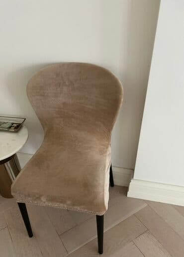 Pərdə və jalüzlər: Чехлы на стулья бархатные коричневые. 6 штук — 2