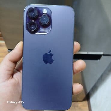 apple 14 pro max ikinci el: IPhone 14 Pro Max, 256 GB, Deep Purple, Sənədlərlə — 2
