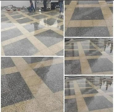 çöl qapisi: Mozaika-beton döşəmə işlənməsi xidməti - Ağıllı naxışlarla (şahmat — 1