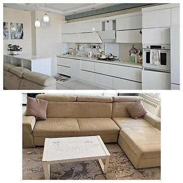 Divan və masa dəstləri: Endirim mətbəx mebeli + divan+ əlavə ada 750azn satılır ölçü 5m — 1