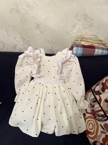 белые детские сарафаны: Детское платье, Праздничное, 5 - 6 лет — 1