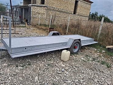 Qoşqular: Tək oxlu qoşqu yeni yığılıb - Güclü metal karkas və tam metal — 3