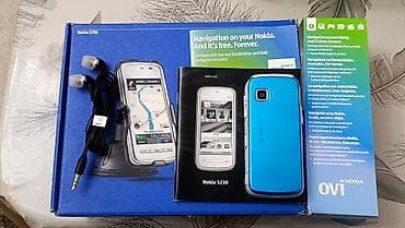 nokia n95: Nokia 5230, < 2 GB Memory Capacity, rəng - Mavi, Zəmanət, Düyməli, Sensor — 2