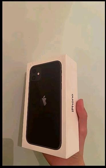 iphone telefon ikinci el: IPhone 11, 64 GB, Qara, Barmaq izi, Face ID — 3