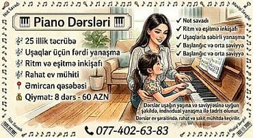 pianinolar: Piano Dərsləri 🎹 25 illik təcrübəyə malik musiqi müəlliməsi — 1