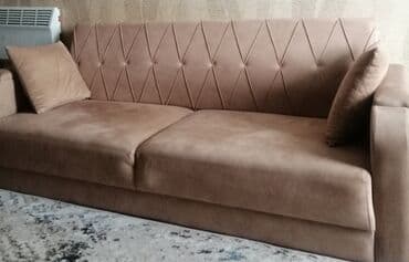 мадера мебель: Диван, Б/у, Нераскладной, Ткань — 1