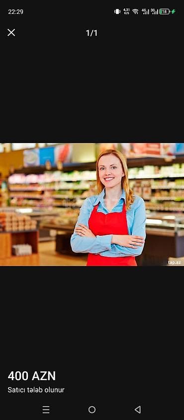 razin iş: Satış məsləhətçisi tələb olunur — 1