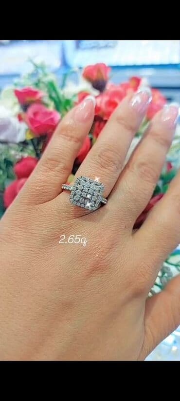 Кольцо, Белое золото, 585 проба