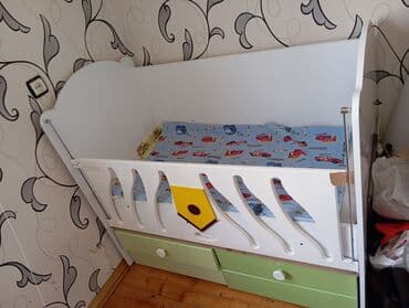 oğlan şəkiləri: Oğlan və qız üçün, Dördbucaq, Beşik, Dəst ilə, Matras ilə, Yellənmə mexanizmsiz — 1