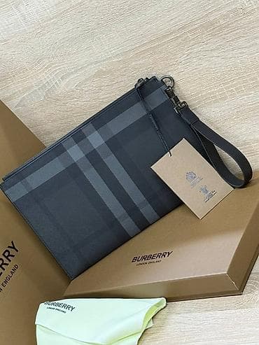 kişi çantasi: Klatç, Burberry, Yeni — 6