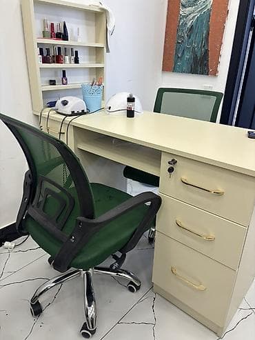 qab iskafi: Düz masa, Siyirməli, Polkalı — 1