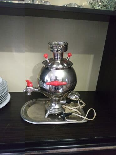 samovar qedimi: Yeni Elektrik Samovar, 5 l, Ünvandan götürmə — 2