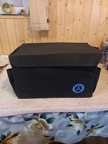 Yağlar və avtokimyəvi maddələr: Avtomobil baqajı üçün təşkilatçı çanta - Rəng: qara - Material: sıx — 4