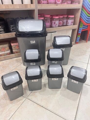 zibil qutusu: Ofis və ev üçün zibil qabı – praktik və rahat Plastik zibil qutusu – — 3