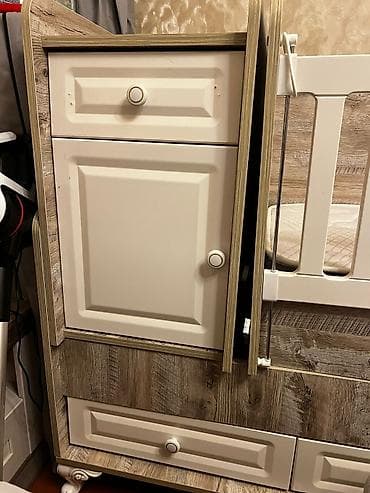 Beşiklər: Oğlan və qız üçün, Dördbucaq, Beşik, Dəstsiz, Matras ilə, Yellənmə mexanizmsiz — 1